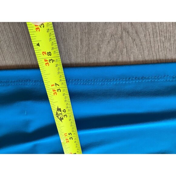 Lauren Ralph Lauren Blue Sleeveless Ruched Dress Size 10 - Picture 7 of 8